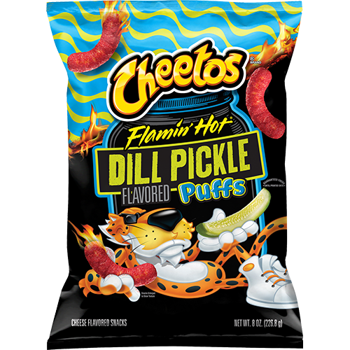 Cheetos Puffs hot dill pickle
