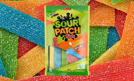Sour Patch kids strips شرائح حلوى سور باتش للأطفال
