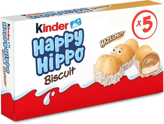 Kinder happy hippo hazelnut  biscuit بسكويت كيندر هابي هيبو بالبندق.