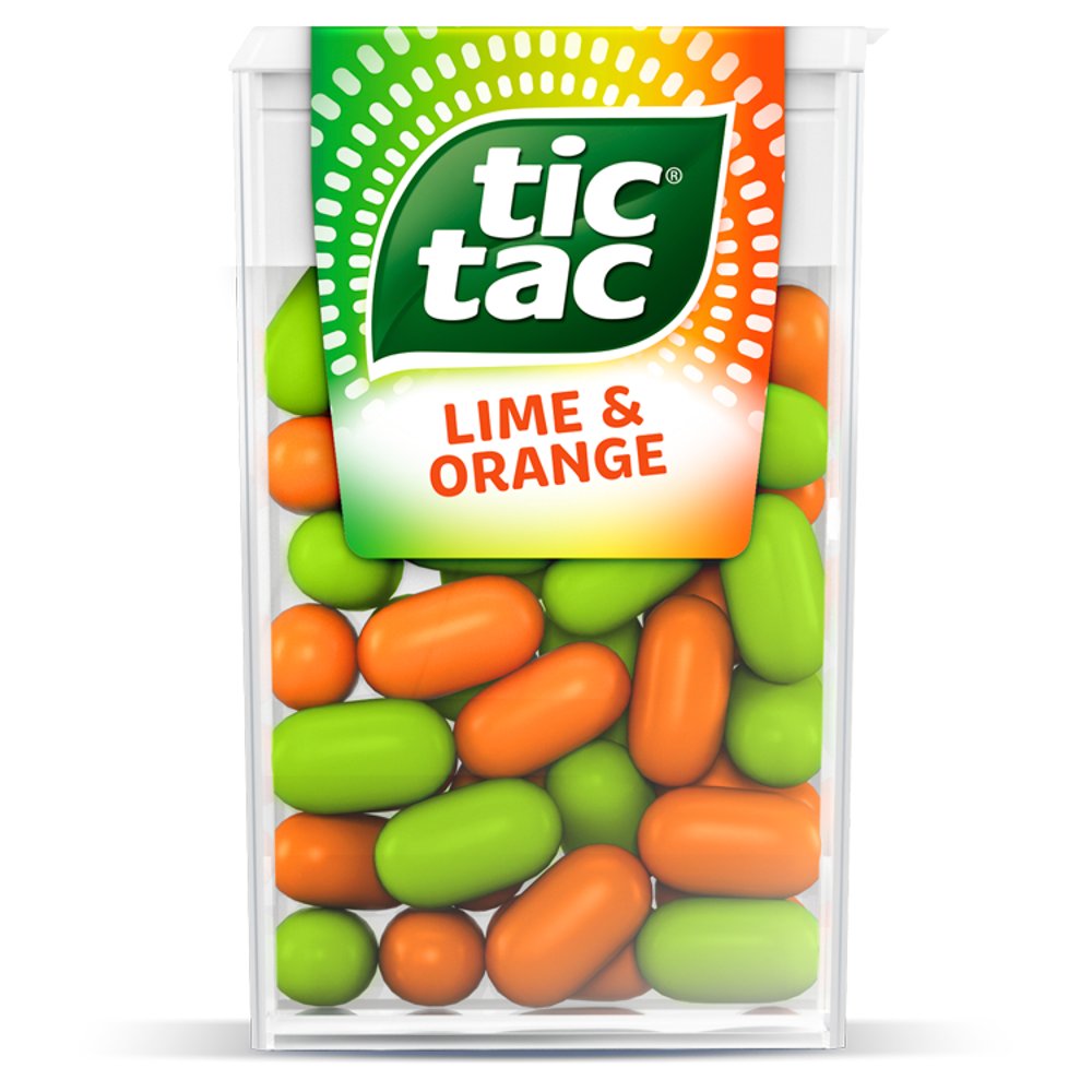 Tic tac lime and orange mint تيك تاك بنكهة الليمون والبرتقال والنعناع