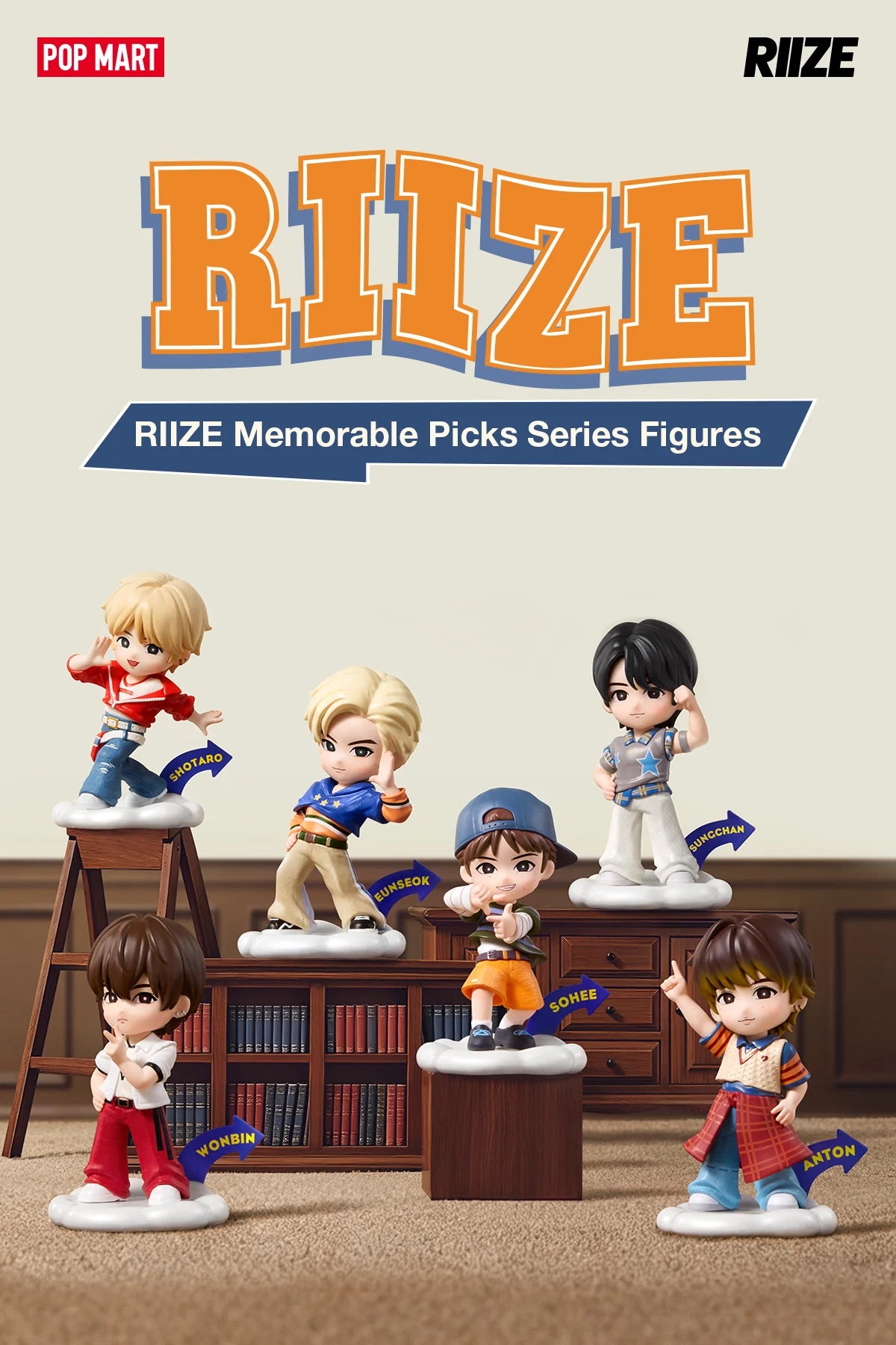 Pop mart riize memorable pocks series blind box