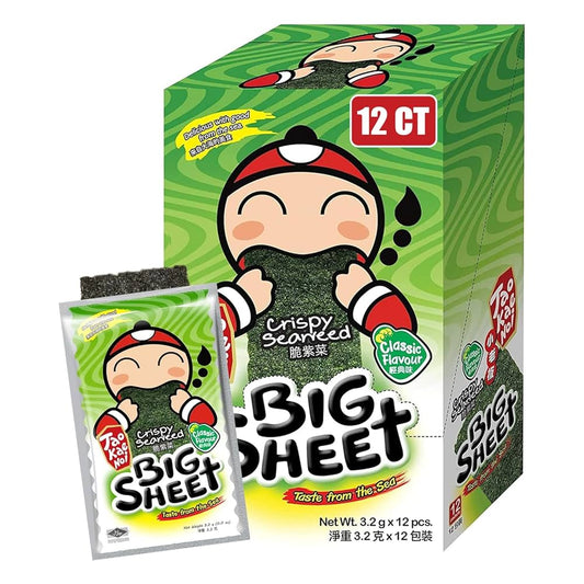 Tao kae noi crispy seaweed big sheet original flavour .