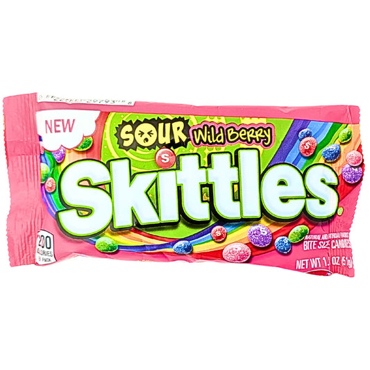 Skittles sour wild berry سكيتلز بنكهة التوت البري الحامض