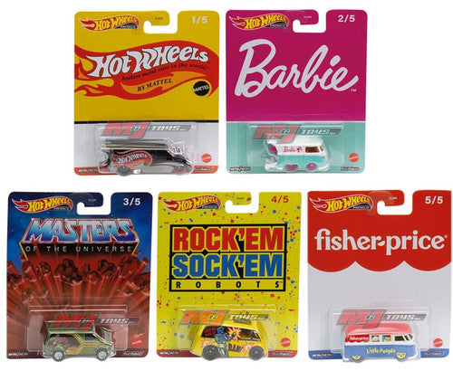2022 Hot Wheels Pop Culture Mattel Brands Case R