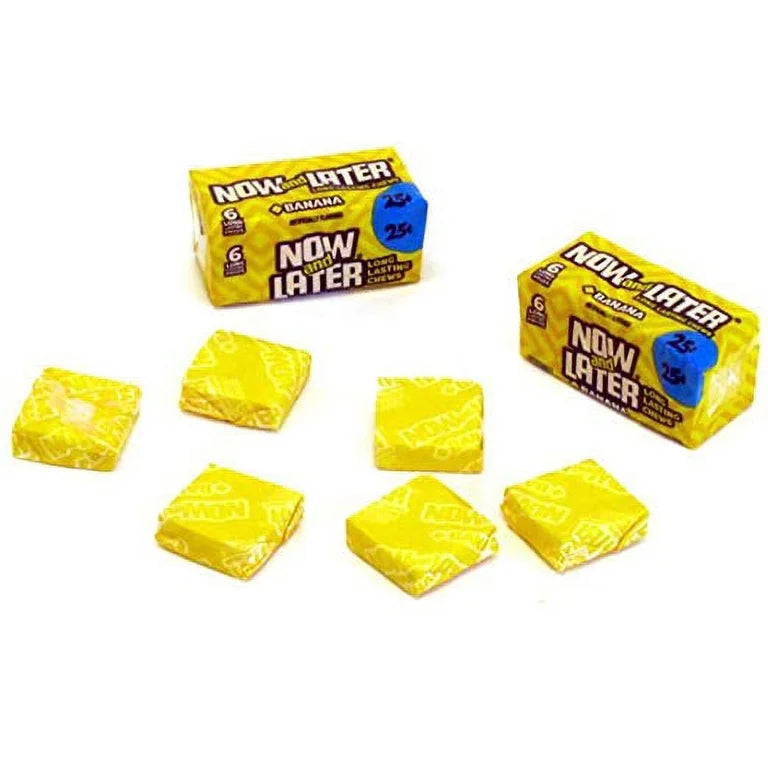 Now and later the long lasting chew banana