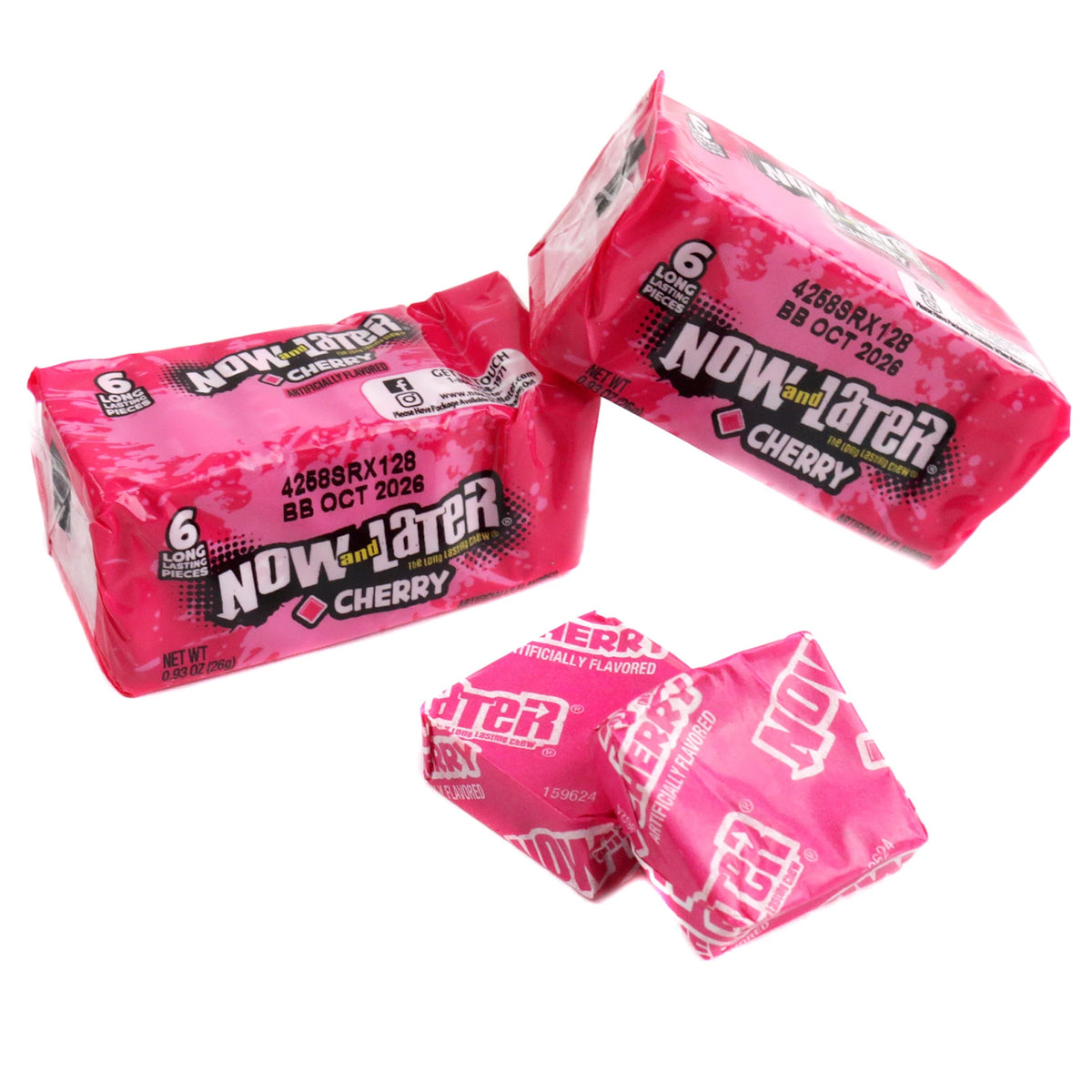 Now and later the long lasting chew cherry