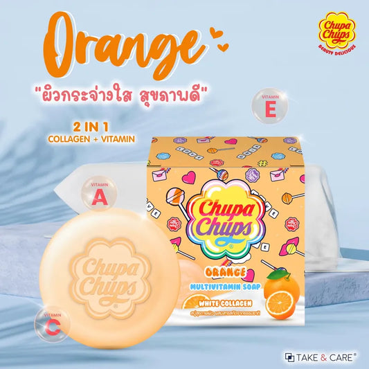 Chupa chups orange cream multivitamin soap