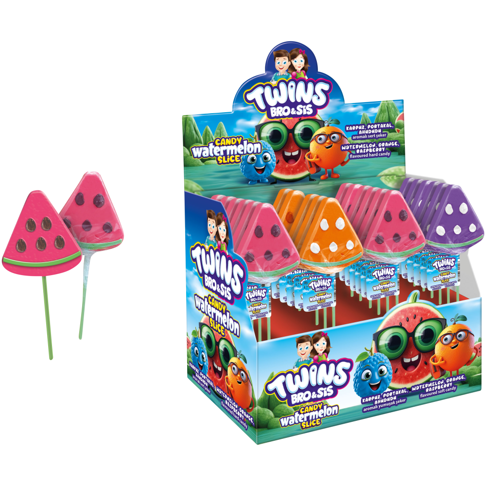 Twins watermelon candy حلوى البطيخ التوأم
