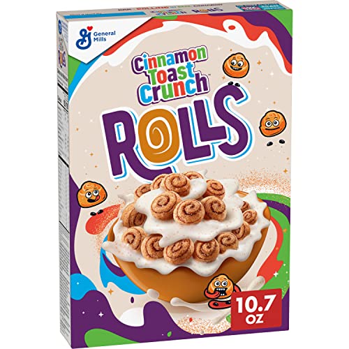 Breakfast cereal cinnamon toast crunch roll