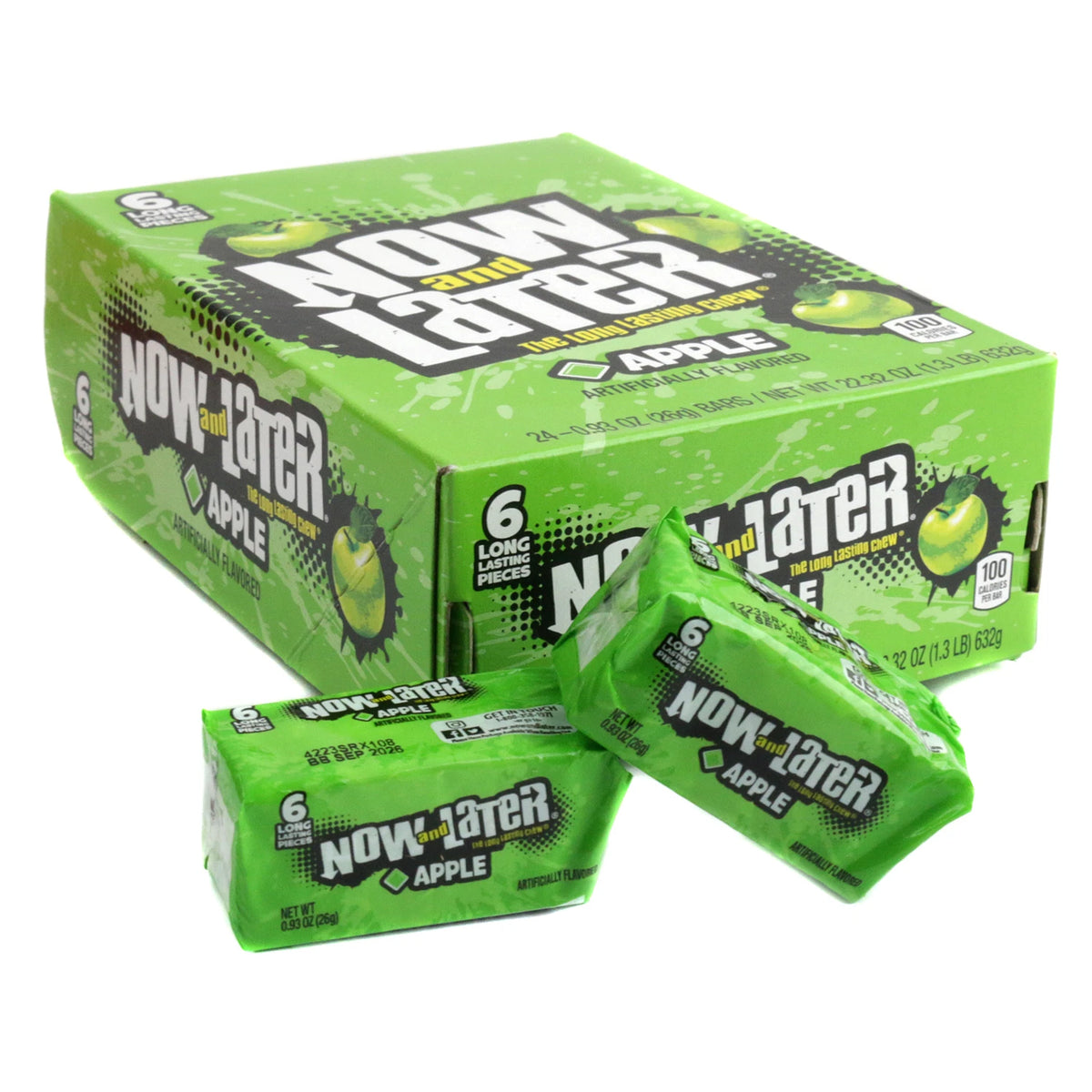 Now and later the long lasting chew apple