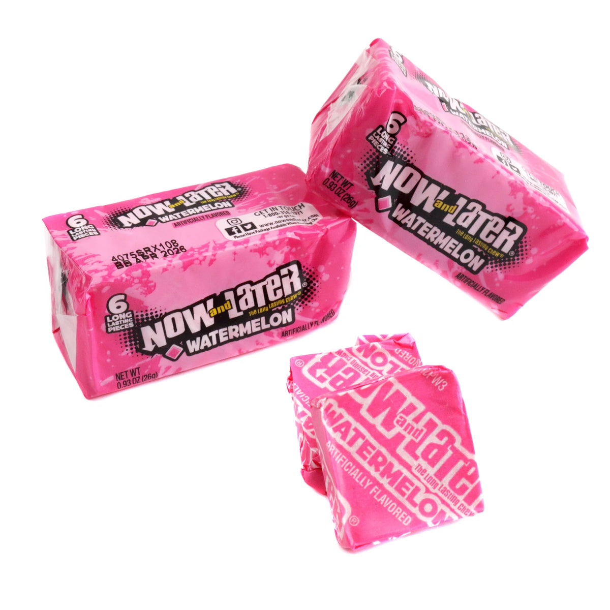 Now and later the long lasting chew watermelon