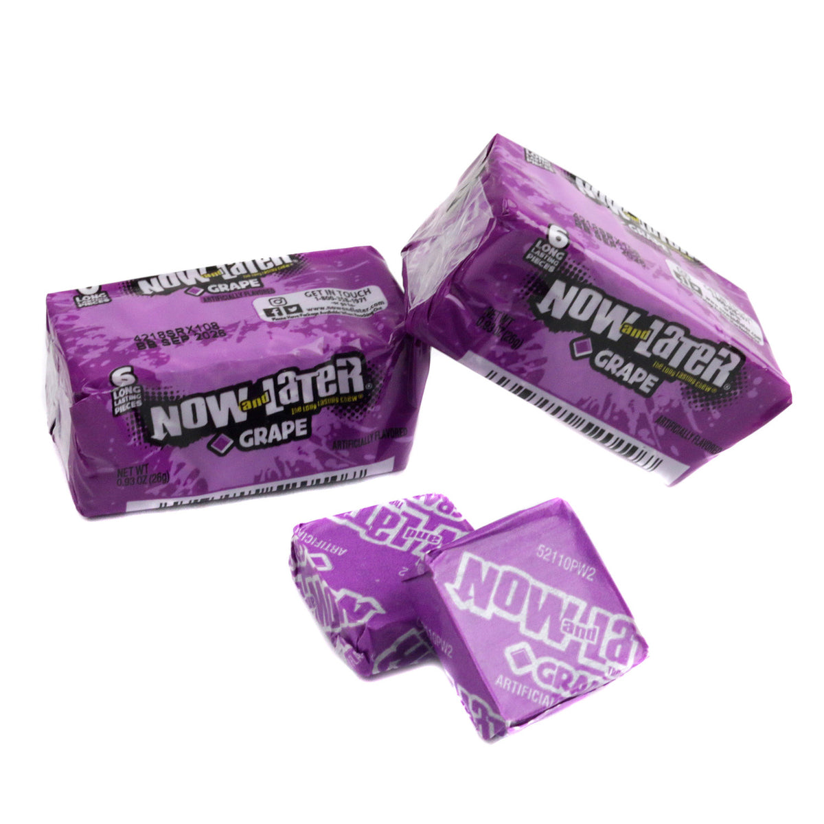 Now and later the long lasting chew grape