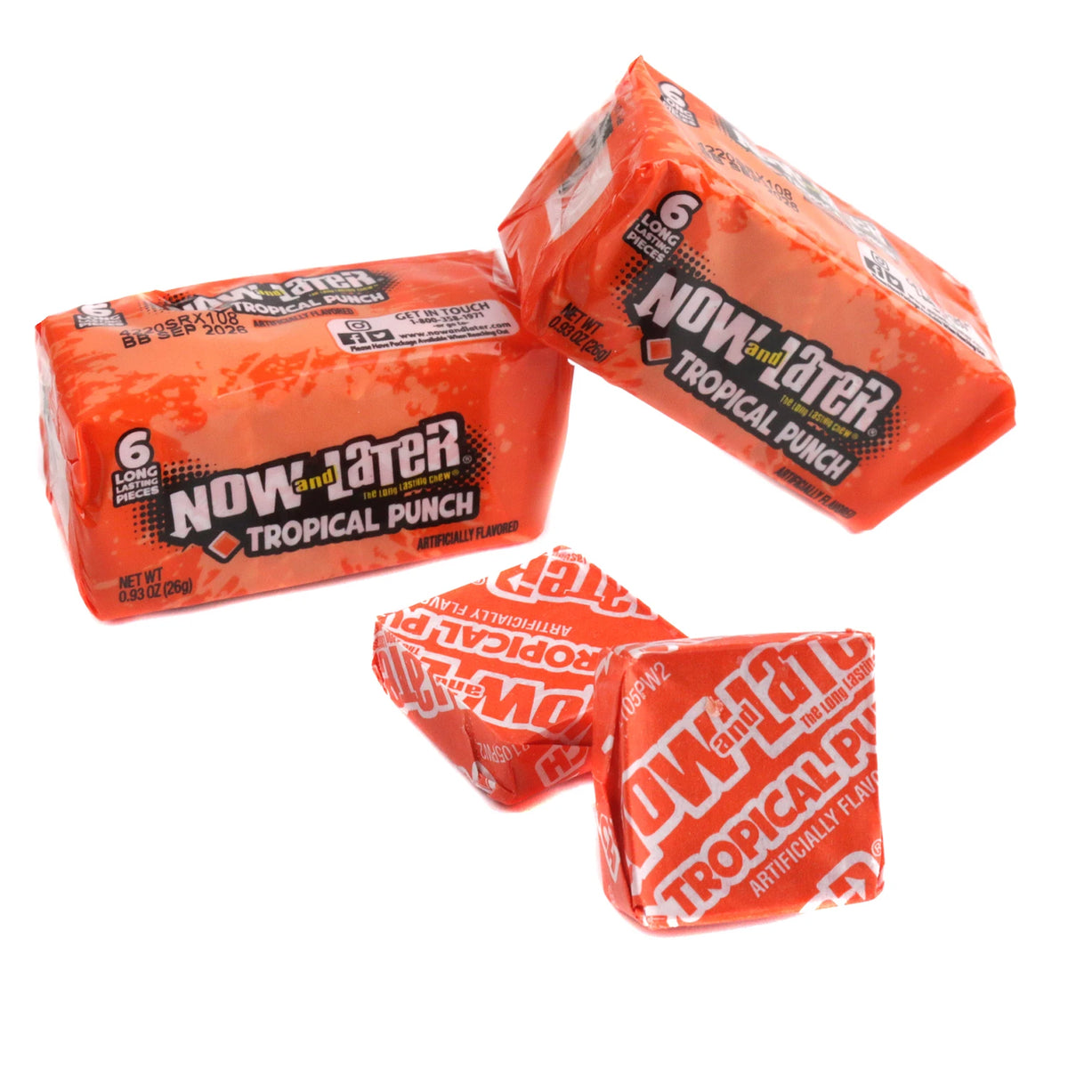 Now and later the long lasting chew tropical punch