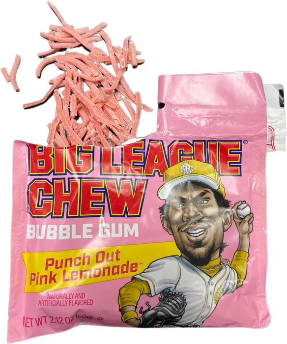 Big League bubble gum Chew - punch out pink lemonade