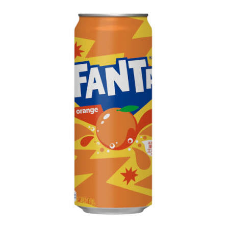 Fanta japan orange big can 500 ml فانتا اليابان برتقال علبة كبيرة ٥٠٠ مل