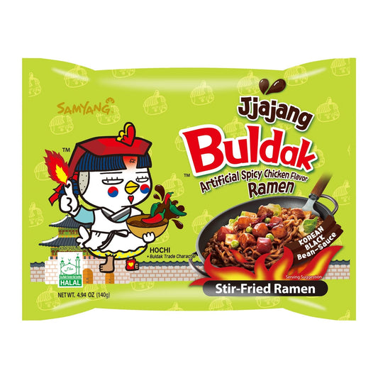 Samyang buldak jjajang noodles نودلز كوري بنكهة الجاجانك