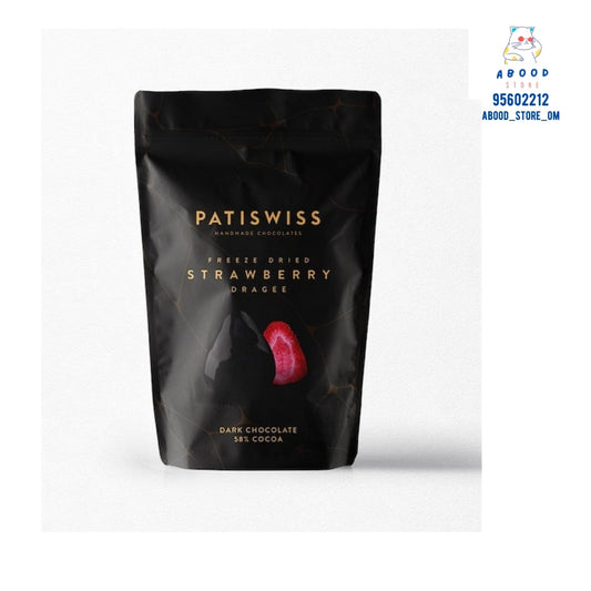 Patiswiss dark chocolate strawberryالفراولة التركيه بالدارك شوكلت