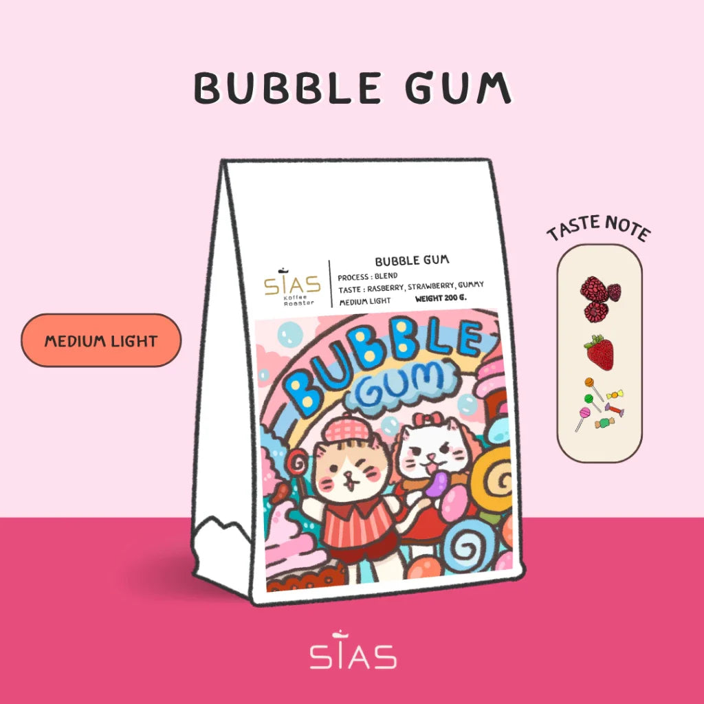 Sias koffee roaster bubble gum coffee