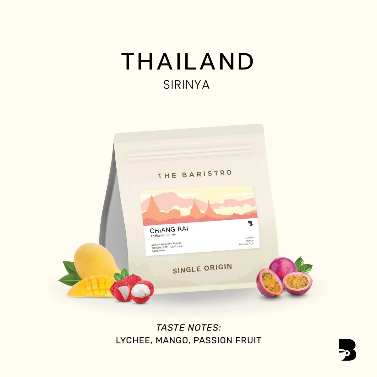 The baristro chiang rai sirinya arnarone light roasted single origin coffee