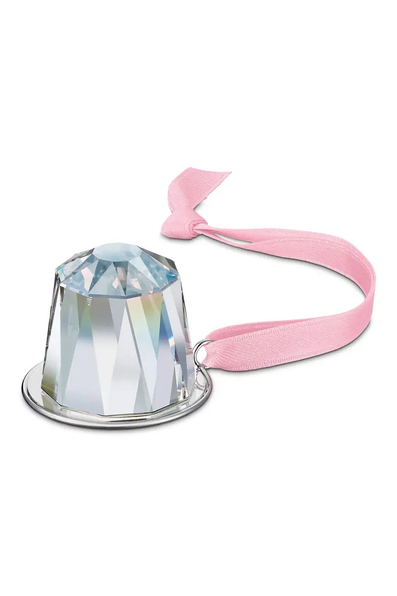 Nespresso x swarovski pink festive crystal ornament original capsule