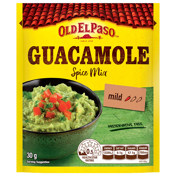 Old el paso Guacamole spice mix seasoning