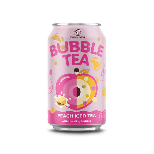 lady boba Bubble tea peach شاي مثلج بالبوبا نكهة الخوخ