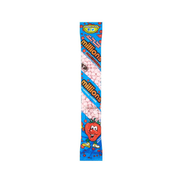 Millions strawberry tube candy