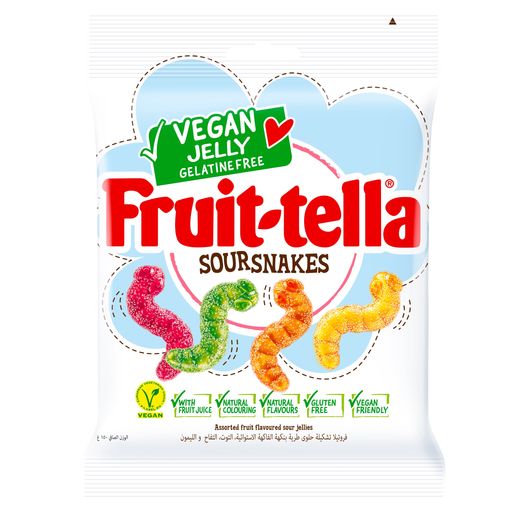 Fruitella vegan jelly sour snakes