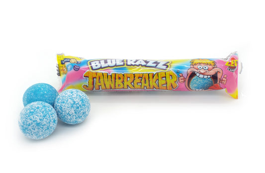 Jaw breaker blue razz with bubble gum