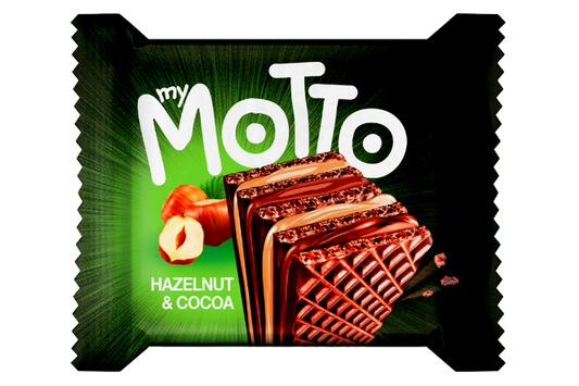 Motto - Hazelnut & Cocoa Cream Crispy Wafers - 34g