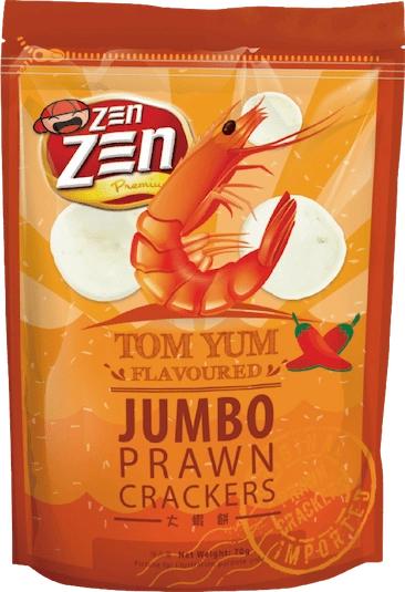 Zen Zen Tom Yum Flavour Jumbo Prawn Cracker 70g