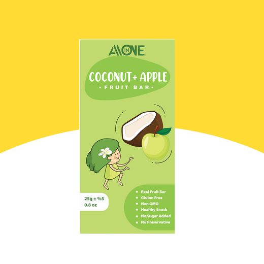 All in one fruit bar coconut apple