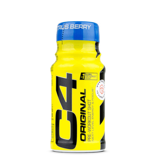 C4 original pre workout shot citrus berry