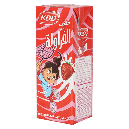 حليب الفراولة كي دي دي 180 مل