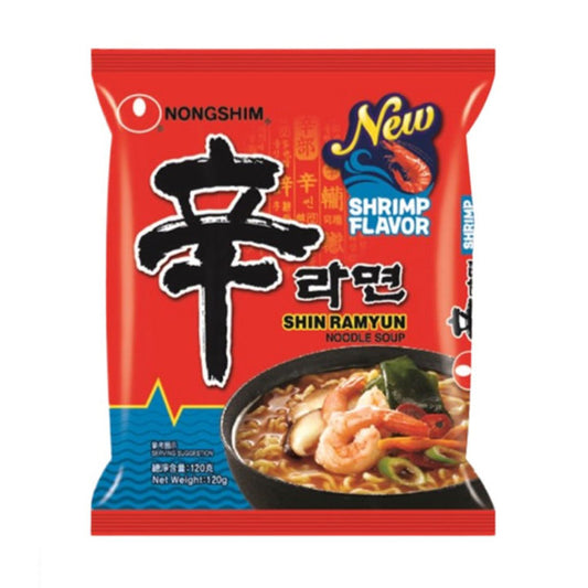 Nongshim shin ramyun shrimp flavor نودلز بنكهة الربيان