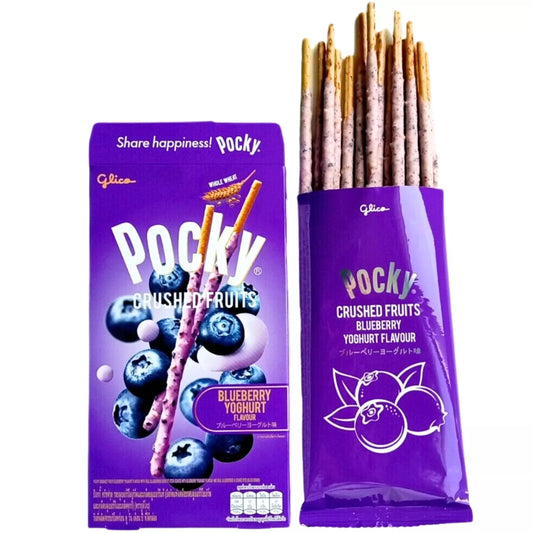 Pocky crushed fruits blueberry yougert