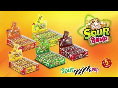 Sour bomb cola dipping pop مصاصه وبودره للتغميس بنكهة الكولا