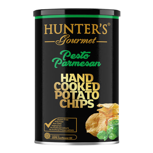 hunter Hand Cooked Potato Chips - pesto parmesan