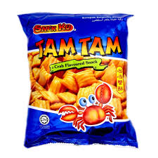 Snek ku Tam tam crab flavoured snack