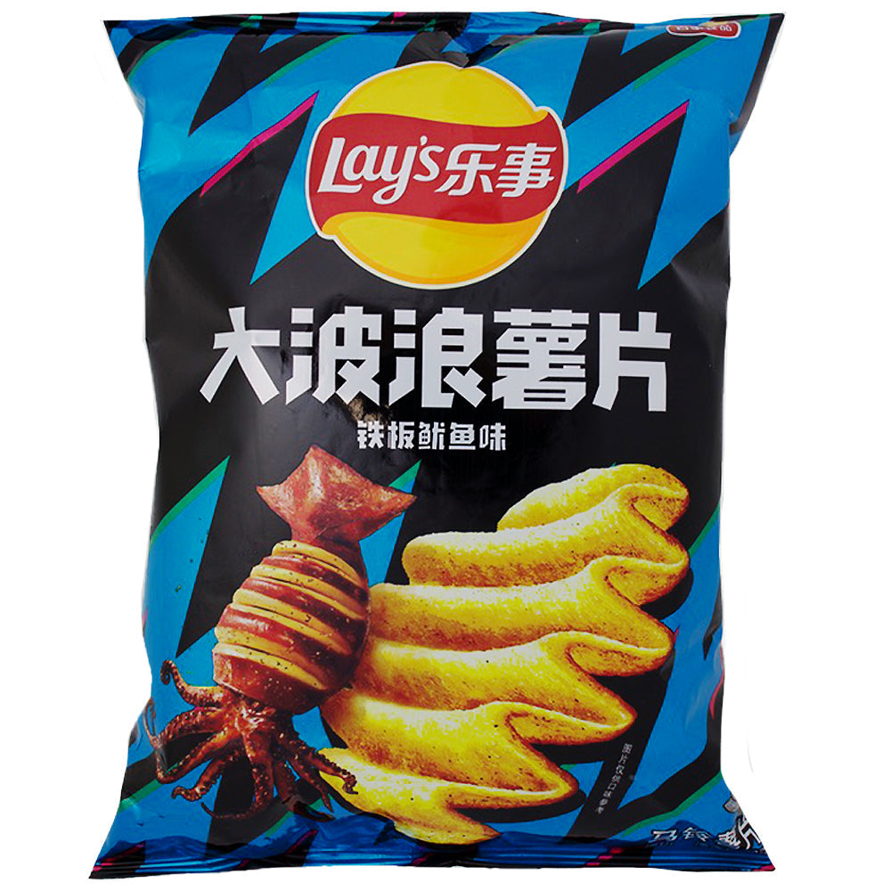 Lays china waves sizzling squid شبس ليز بنكهة الحبار