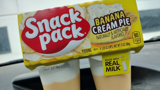 Snack Pack pudding banana cream Flavored