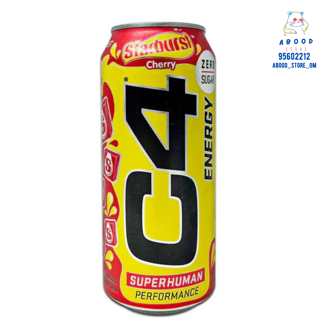 C4 energy drink starburst cherry