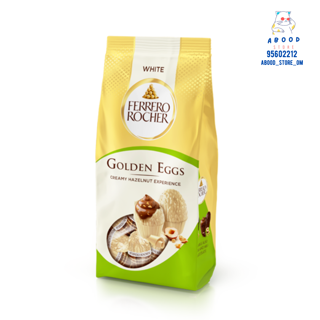 Ferrero rocher golden eggs white chocolate