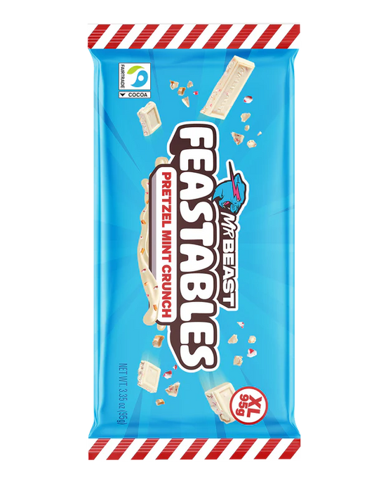 Mr beast feastables pretzel mint crunch