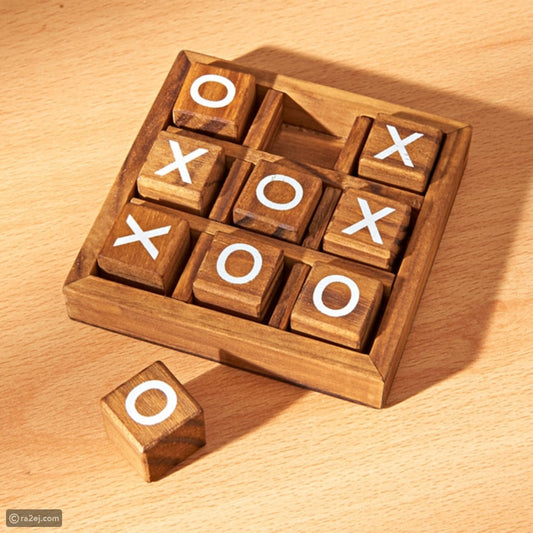 لعبة لغز XO خشبية