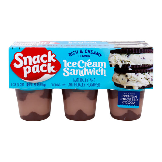 Snack Pack pudding ice cream Flavored