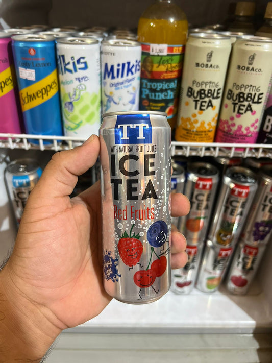 TT ice tea red fruits شاي بارد بنكهة غازي الفواكه الحمراء