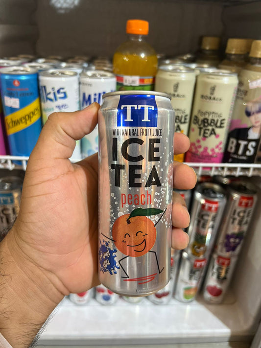 TT ice tea peach  شاي بارد بنكهة الخوخ غازي