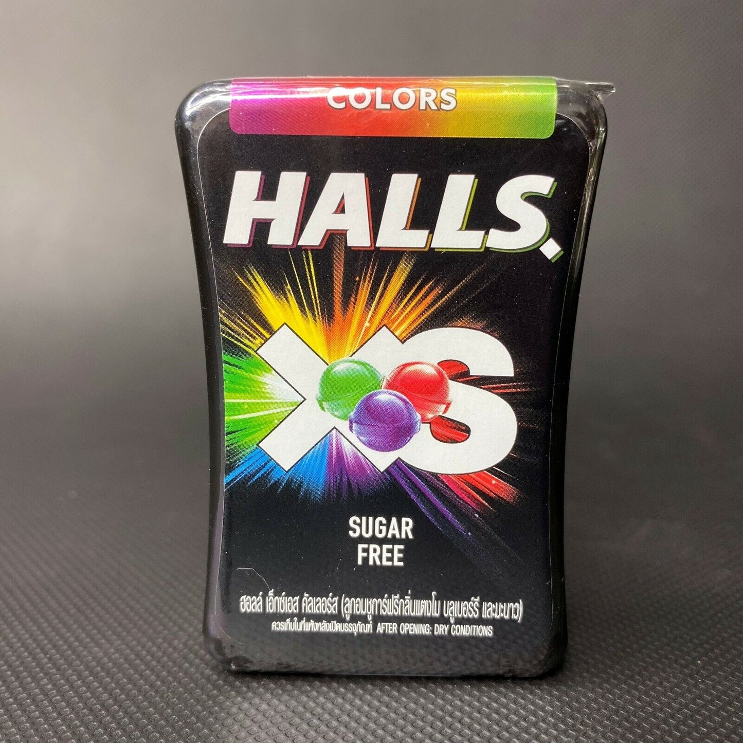 حلوى Xs Halls بالفواكه الملونة Ero suger