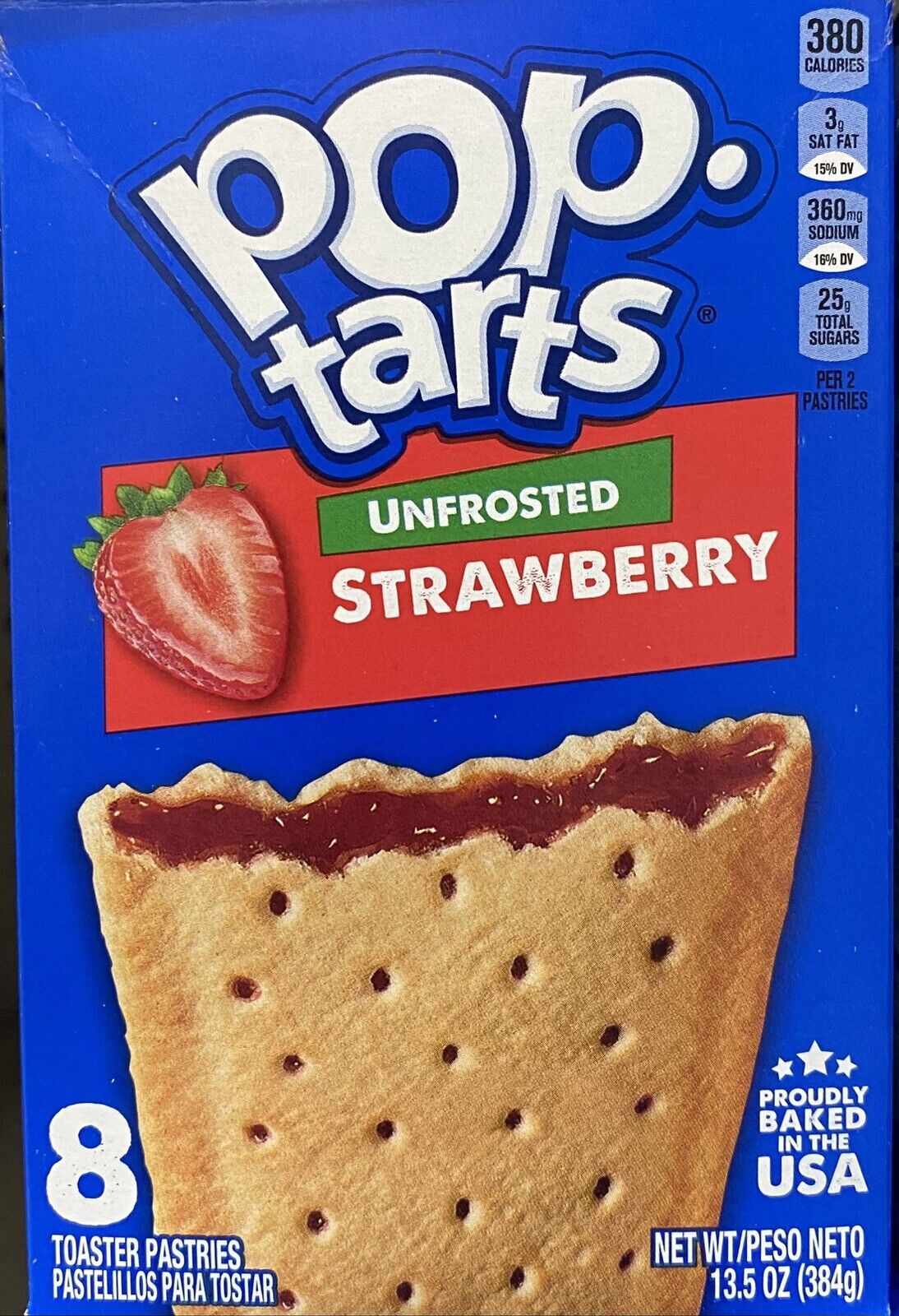 Pop tarts unfrosted strawberry